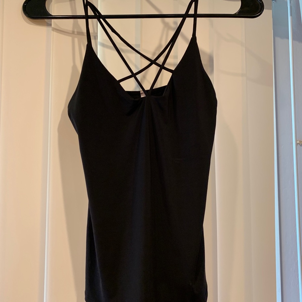 Black tank top